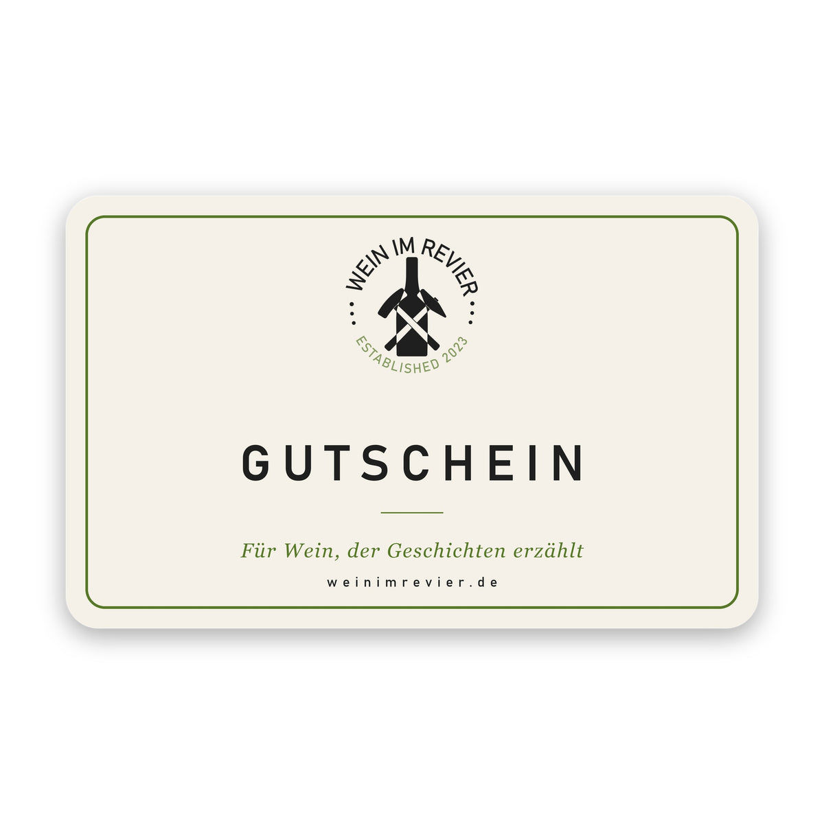Wein im Revier Gutschein – Geschenkkarte für Wein
