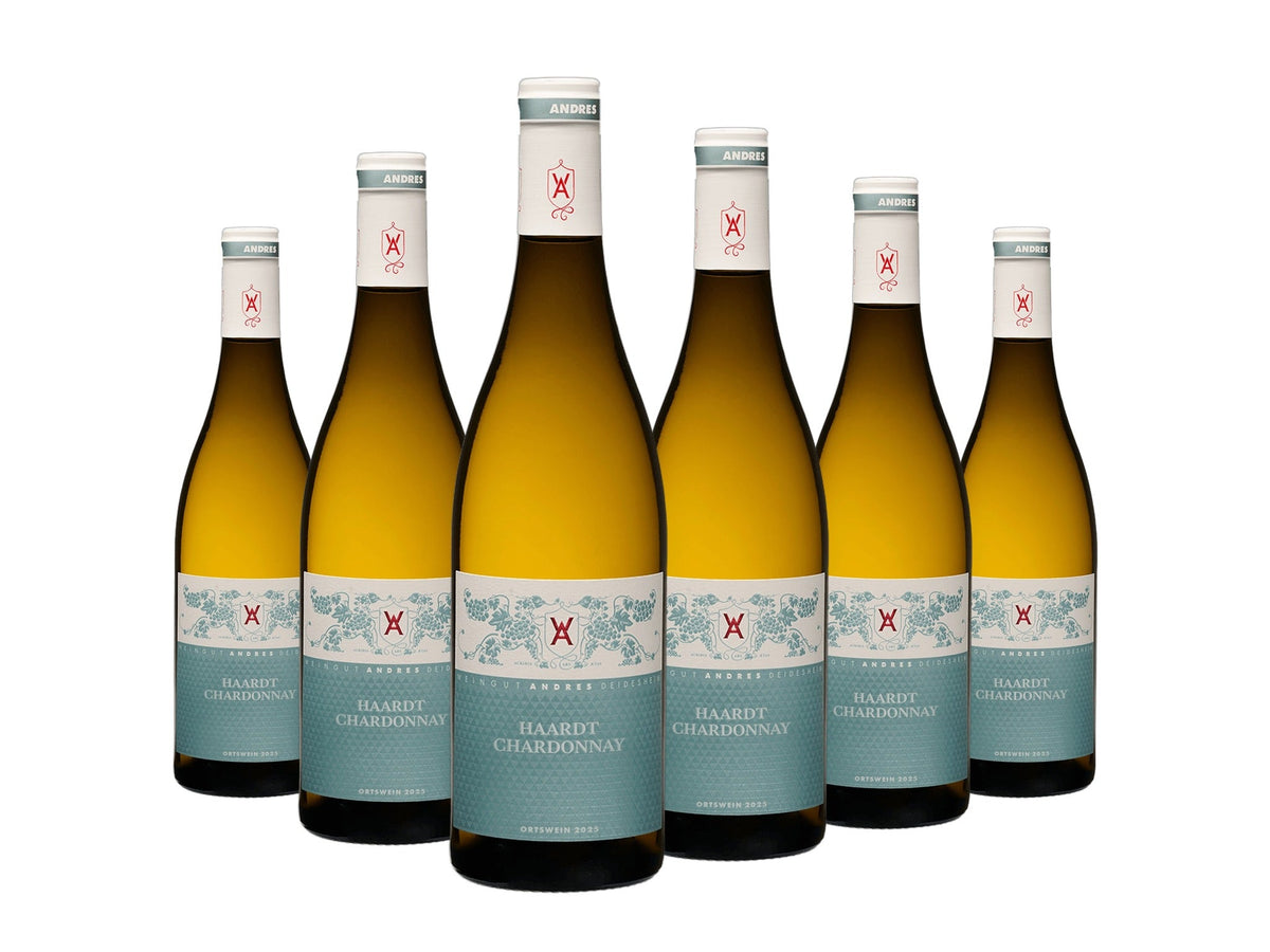Weinpaket Haardt Chardonnay trocken, 6 Flaschen Weingut Andres