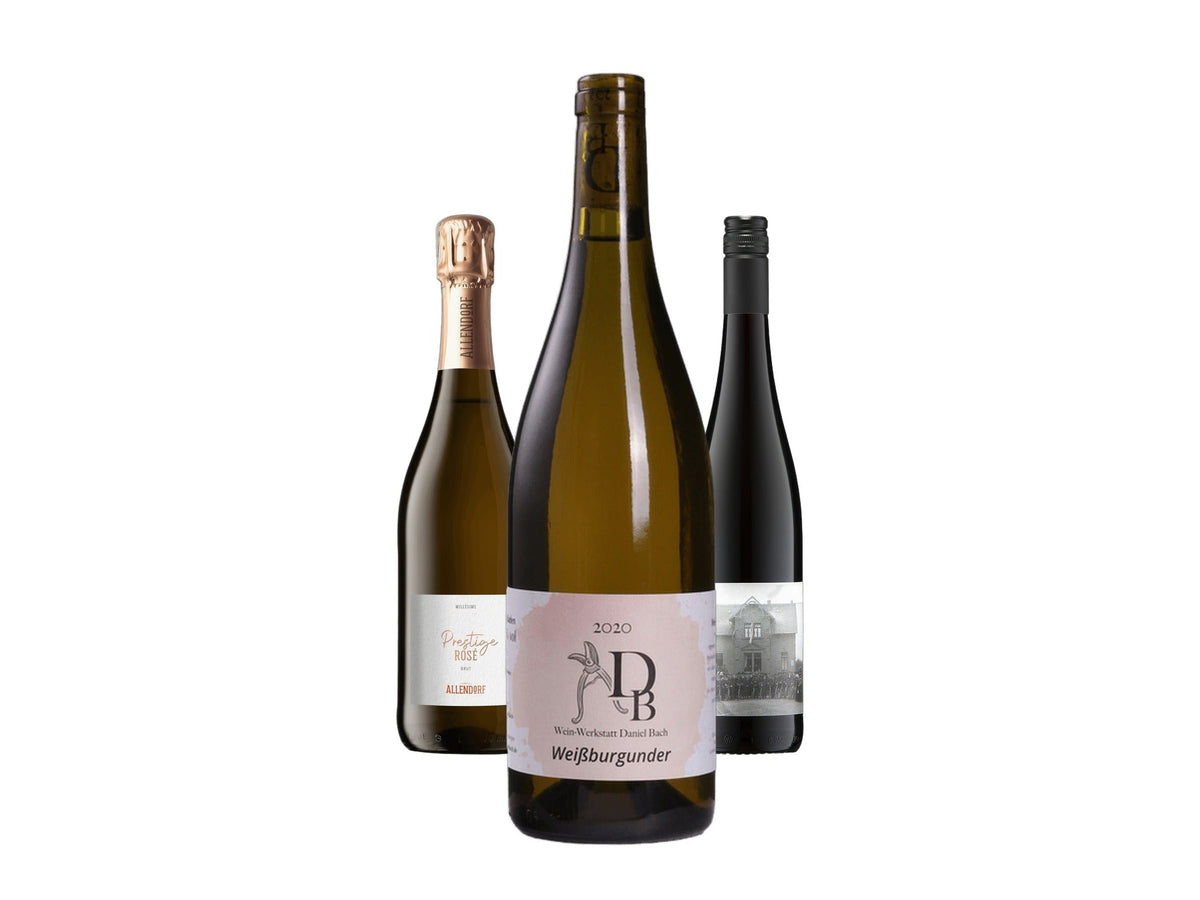 Weinpaket Sommelier – Allendorf Rosé Brut, Daniel Bach Weissburgunder, Durst Dorf Spätburgunder